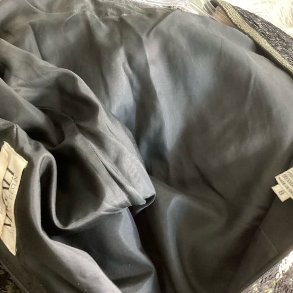 Vintage Dress Sequin Stars Party Black Silver 8 - Picture 11 of 11